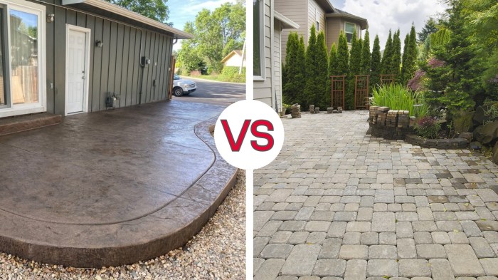 Pavers vs. Concrete Patio — Ashley French Pavers vs. Concrete Patio — Ashley French