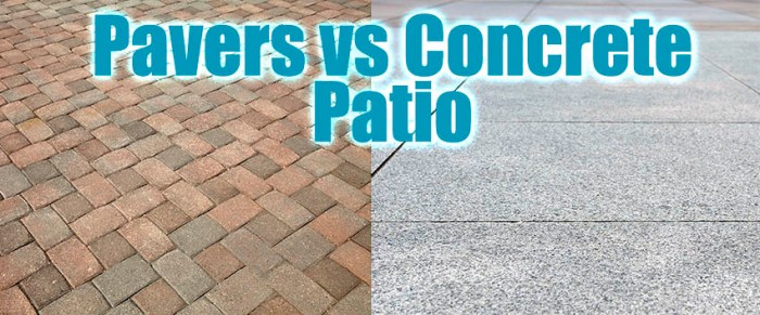 Stamped Concrete Patio Vs Pavers Stamped Concrete Patio Vs Pavers